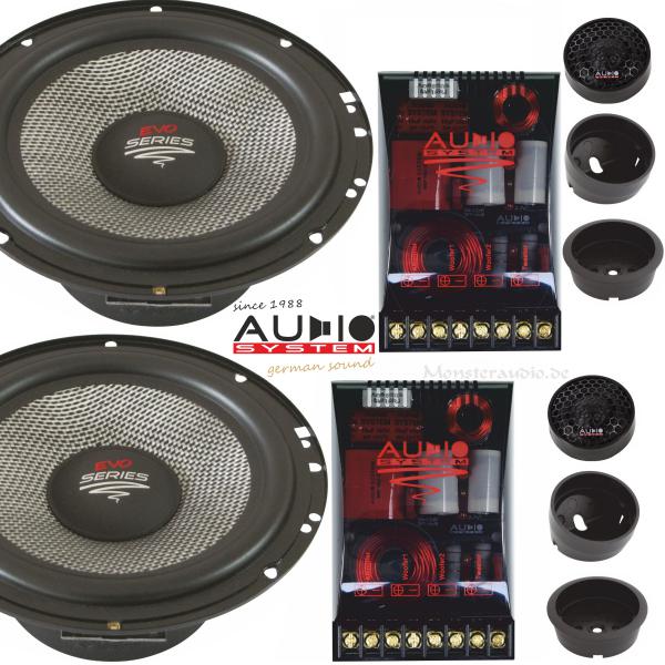 Audio System X-165 EVO2 16,5cm 2-Wege Komponenten Lautsprecher 165mm 300 Watt X--ion X165 EVO 2